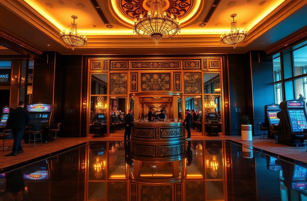 Eleganckie lobby kasyna